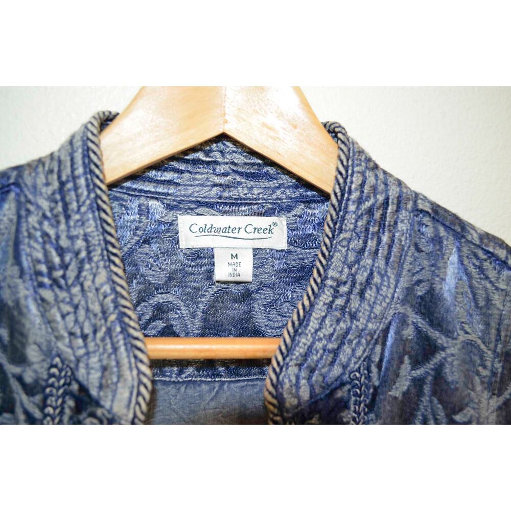 Y2K Tapestry Embroidered Denim Jacket - Picture 4 of 7